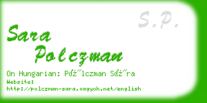 sara polczman business card